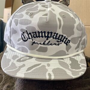 Gray Camo 'Champagne Problems' Cap